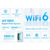 TP-Link RE600X, Repeater Hvid