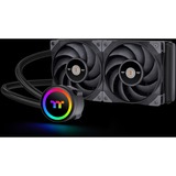 Thermaltake Toughliquid 240 ARGB Processor Alt-i-en væskekøler Sort 1 stk, Vandkøling Sort, Alt-i-en væskekøler, 58,35 kubikfod/min., Sort