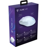 Turtle Beach Pure Air mus Spil Højre hånd RF trådløs + Bluetooth Optisk 26000 dpi, Gaming mus Hvid, Højre hånd, Optisk, RF trådløs + Bluetooth, 26000 dpi, Gennemsigtig, Hvid