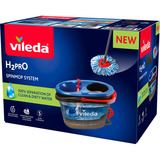 Vileda H2PrO Spin Mop Sæt, Gulvvasker Sort/Rød