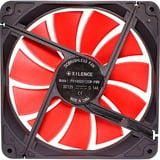 Xilence XPF140.R.PWM Computerkølesystem Computerkabinet Ventilator 14 cm, Sag fan Sort/Rød, Ventilator, 14 cm, 700 rpm, 30 dB, 62,05 kubikfod/min.