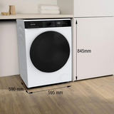gorenje WD2PA1X64ADW/DE vaskemaskine - tørretumbler Fritstående Front-læsning Hvid, Vaskemaskine-tørretumbler Hvid, Front-læsning, Fritstående, Hvid, Venstre, Sort, Sort