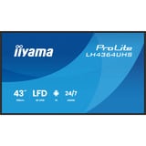 iiyama LH4364UHS-B1AG, Offentlig visning Sort (mat)