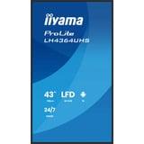 iiyama LH4364UHS-B1AG, Offentlig visning Sort (mat)