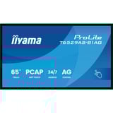 iiyama T6529AS-B1AG computerskærm 163,8 cm (64.5") 3840 x 2160 pixel 4K Ultra HD LED Berøringsskærm Sort, LED-skærm Sort (mat), 163,8 cm (64.5"), 3840 x 2160 pixel, 4K Ultra HD, LED, 6,5 ms, Sort