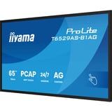 iiyama T6529AS-B1AG computerskærm 163,8 cm (64.5") 3840 x 2160 pixel 4K Ultra HD LED Berøringsskærm Sort, LED-skærm Sort (mat), 163,8 cm (64.5"), 3840 x 2160 pixel, 4K Ultra HD, LED, 6,5 ms, Sort