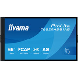 iiyama T6529AS-B1AG skilte display Interaktivt fladpanel 163,8 cm (64.5") LED Wi-Fi 500 cd/m² 4K Ultra HD Sort Berøringsskærm Indbygget processer Android 24/7, LED-skærm Sort (mat), Interaktivt fladpanel, 163,8 cm (64.5"), LED, 3840 x 2160 pixel, Wi-Fi, 24/7