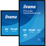 iiyama T6529AS-B1AG skilte display Kiosk design 163,8 cm (64.5") LED Wi-Fi 420 cd/m² 4K Ultra HD Sort Berøringsskærm Indbygget processer Android 24/7, LED-skærm Sort (mat), Kiosk design, 163,8 cm (64.5"), LED, 3840 x 2160 pixel, Wi-Fi, 24/7