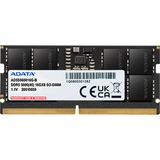 ADATA Premier hukommelsesmodul 16 GB 1 x 16 GB DDR5 262-pin SO-DIMM Fejlkorrigerende kode Sort, 16 GB, 1 x 16 GB, DDR5, 5600 MHz, 262-pin SO-DIMM