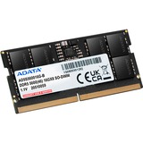 ADATA Premier hukommelsesmodul 16 GB 1 x 16 GB DDR5 262-pin SO-DIMM Fejlkorrigerende kode Sort, 16 GB, 1 x 16 GB, DDR5, 5600 MHz, 262-pin SO-DIMM