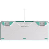 ASUS TUF Gaming K3 Gen II Hatsune Miku Edition tastatur Spil USB Mintfarve, Hvid, Gaming-tastatur Turkis/multi-coloured, DE-layout, Fuld størrelse (100 %), Ledningsført, USB, Optomekanisk nøglekontakt, RGB LED, Mintfarve, Hvid