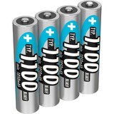 Ansmann 5035232 husholdningsbatteri AAA Nikkel-Metalhydrid (NiMH) Sølv, AAA, Nikkel-Metalhydrid (NiMH), 10.5 x 44.5