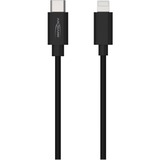 Ansmann USB 2.0 adapterkabel, USB-C stik > Lightning stik Sort
