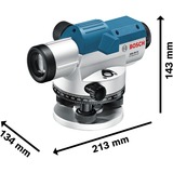 Bosch 0 601 068 001 afstandsmåler 26x 0,3 - 100 m, Lydstyrkejustering Blå, -10 - 50 °C, -20 - 70 °F, 135 x 215 x 145 mm, 1,7 kg