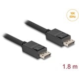 DeLOCK DisplayPort 2.1 kabel stik > DisplayPort stik, 16K, 80 Gbps Sort