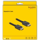 DeLOCK DisplayPort 2.1 kabel stik > DisplayPort stik, 16K, 80 Gbps Sort