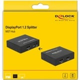 DeLOCK DisplayPort-splitter 1.2 > 2x DisplayPort 4K, DisplayPort splittere Sort