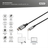 Digitus DB-340106-020-S, Kabel Sort/grå