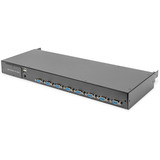 Digitus DS-72221-2GE, KVM-switchen Sort