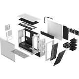 Fractal Design Meshify 2 RGB Hvid, Towerkabinet Hvid, PC, Hvid, ATX, EATX, micro ATX, Mini-ITX, Stål, Hærdet glas, Flere, Kabinet faner