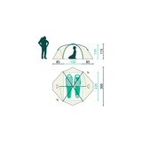Jack Wolfskin Kuppelzelt REAL DOME LITE II, Telt Grøn