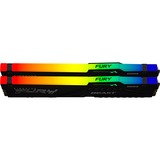 Kingston FURY FURY Beast RGB hukommelsesmodul 32 GB 2 x 16 GB DDR5 5600 Mhz Sort, 32 GB, 2 x 16 GB, DDR5, 5600 Mhz, 288-pin DIMM