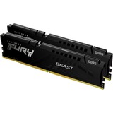 Kingston FURY FURY Beast hukommelsesmodul 32 GB 2 x 16 GB DDR5 5200 Mhz Sort, 32 GB, 2 x 16 GB, DDR5, 5200 Mhz, 288-pin DIMM