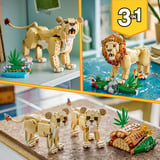 LEGO Creator 3-i-1 Vilde dyr: Majestætisk løve, Bygge legetøj 