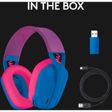 Logitech G435 LIGHTSPEED, Gaming headset Blå