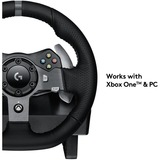 Logitech G920 Driving Force Sort USB 2.0 Rat + Pedaler Analog/digital PC, Xbox One, Xbox Series S, Xbox Series X Sort, Rat + Pedaler, PC, Xbox One, Xbox Series S, Xbox Series X, D-måtte, Analog/digital, Ledningsført, USB 2.0