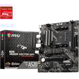 MSI MAG A520M VECTOR WIFI bundkort AMD A520 Stik AM4 micro ATX AMD, Stik AM4, AMD Ryzen 3000 Series, DDR4-SDRAM, 64 GB, DIMM