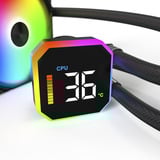 Montech HyperFlow Digital 360, Vandkøling Sort