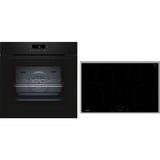 Neff BTX48PIB0 pande og gryde sæt Zone induktionskogeplade Elektrisk ovn, Ovn sæt Sort/rustfrit stål, Zone induktionskogeplade, 4 zone(s), Keramisk, Sort, Berøring, 80,2 cm