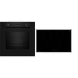Neff BX48PIB0 pande og gryde sæt Zone induktionskogeplade Elektrisk ovn, Ovn sæt Sort/rustfrit stål, Zone induktionskogeplade, 4 zone(s), Keramisk, Sort, Berøring, 80,2 cm