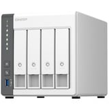 QNAP TS-433 NAS Tower ARM Cortex-A55 4 GB 0 TB QNAP QTS Hvid NAS, Tower, ARM, Cortex-A55, 4 GB, 0 TB