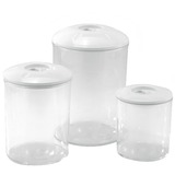 Rommelsbacher VCK 525 enhed til madopbevaring Rund Krukke 5,25 L Transparent, Hvid 3 stk, Beholder gennemsigtig/Hvid, Krukke, Rund, 5,25 L, Transparent, Hvid, 160 mm, 160 mm
