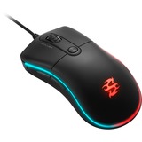 Sharkoon Skiller SGM2 mus Højre hånd USB Type-A Optisk 6400 dpi, Gaming mus Sort, Højre hånd, Optisk, USB Type-A, 6400 dpi, Sort