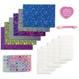 Spin Master Go Glam Foil Nails, Klippe og klistre Cool Maker Go Glam Foil Nails, Manicuresæt til børn, 7 År, Flerfarvet