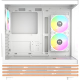 Thermaltake CA-1Y7-00M6WN-WS, Towerkabinet Hvid/træ