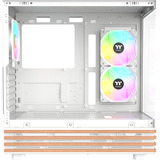 Thermaltake CA-1Y7-00M6WN-WS, Towerkabinet Hvid/træ