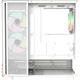 Thermaltake CA-1Y7-00M6WN-WS, Towerkabinet Hvid/træ