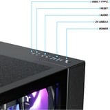 Thermaltake FTW RTX 5070 Ti Black, Gaming PC Sort/gennemsigtig