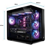 Thermaltake PC-000081-DE, Gaming PC Sort/gennemsigtig