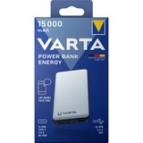 VARTA Energy 15000 Lithium polymer (LiPo) 15000 mAh Sort, Hvid, Power Bank Hvid/Sort, 15000 mAh, Lithium polymer (LiPo), 3,7 V, Sort, Hvid