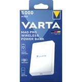 VARTA Trådløs Powerbank Mag Pro, 5.000mAh, Power Bank Hvid