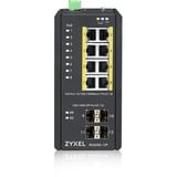 Zyxel RGS200-12P Administreret L2 Gigabit Ethernet (10/100/1000) Strøm over Ethernet (PoE) Sort, Switch Administreret, L2, Gigabit Ethernet (10/100/1000), Strøm over Ethernet (PoE), Stativ-montering, Kan monteres på væggen