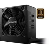 be quiet! System Power 9 | 500W CM enhed til strømforsyning 20+4 pin ATX ATX Sort, PC strømforsyning Sort, 500 W, 200 - 240 V, 50 Hz, 4 A, Aktiv, 110 W