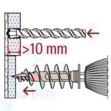 fischer Isoleringsdybel FID II 50mm, Dyvel Hvid
