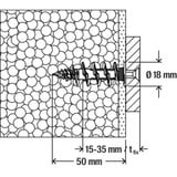 fischer Isoleringsdybel FID II 50mm, Dyvel Hvid