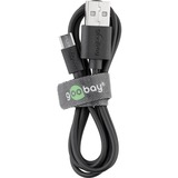 goobay 46800 USB-kabel 1 m USB 2.0 USB A USB B Sort Sort, 1 m, USB A, USB B, USB 2.0, 480 Mbit/s, Sort